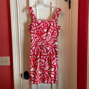 Banana Republic orange and ivory sundress